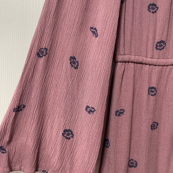 O’NEILL Long Sleeve Tie Waist Womens Mini Dress Size Large - Picture 3 of 9